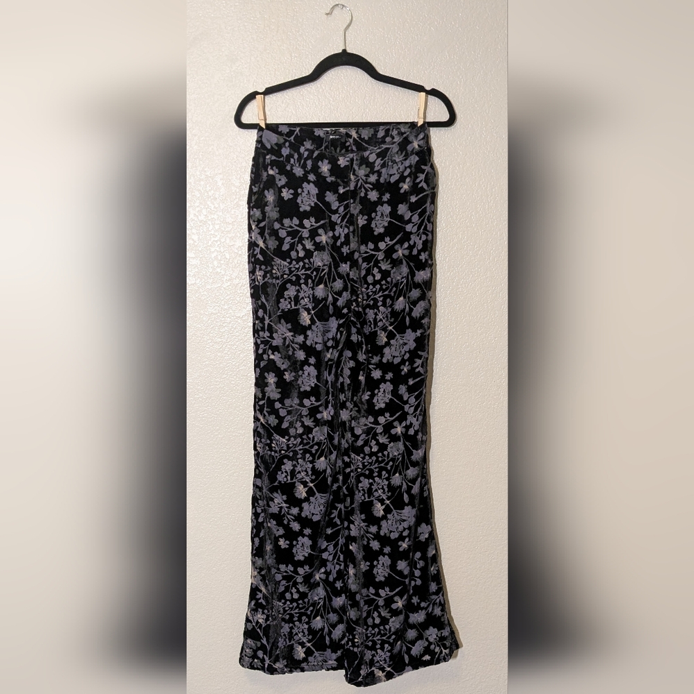 Nasty Gal Floral Print Wide Leg Pants